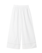 Classic Relaxed Wide-Leg Trousers — White